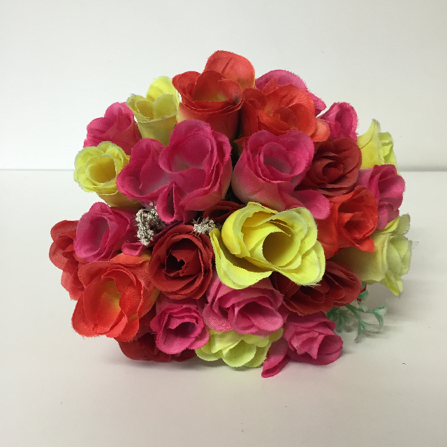 FLORAL, Bouquet - Roses Red Pink Yellow